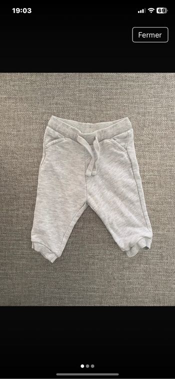 Pantalon kiabi garçon taille 6 mois