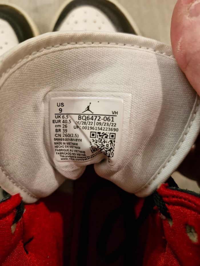 Sneakers NIKE AIR JORDAN 1 pointure 40,5 - photo numéro 9