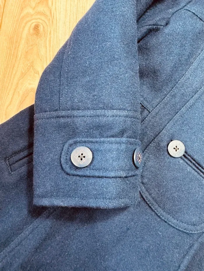 Taille 8 ans manteau type duffle-coat fille Sergent Major bleu marine * laine * 🩷 - photo numéro 5