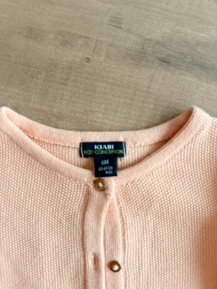 Gilet Kiabi rose 6 mois - photo numéro 2