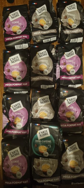 12 packets senseo + deux packets demi  cafeiné offert