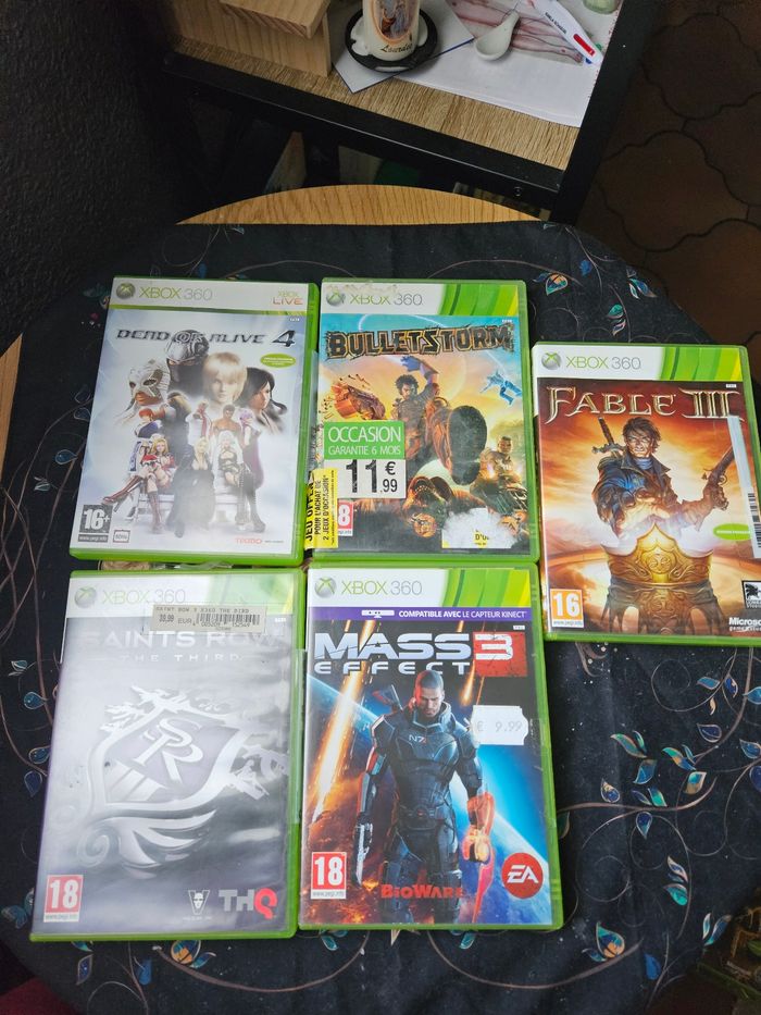 Lot 5 jeux Xbox 360