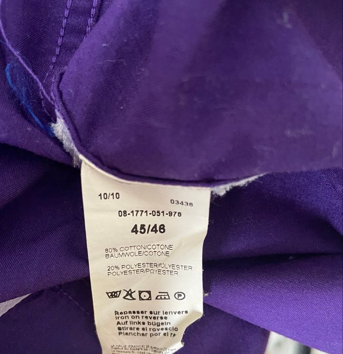 Chemise violette mauve 45/46 - photo numéro 3