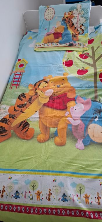Housse de couette et oreiller  winnie l ourson
