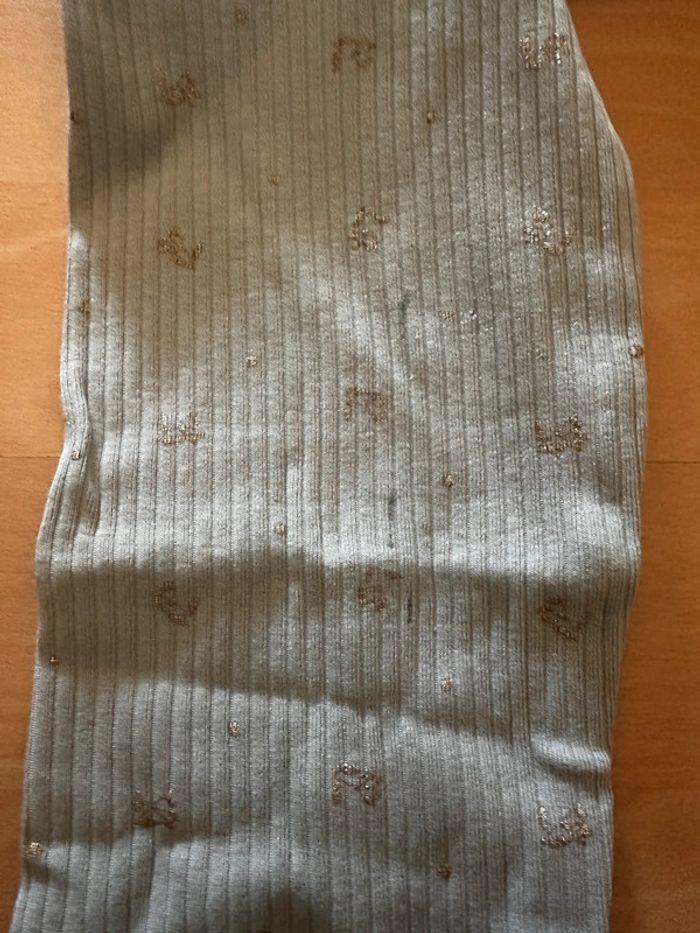 Leggings sergent major côtelé motif doré ? - photo numéro 3