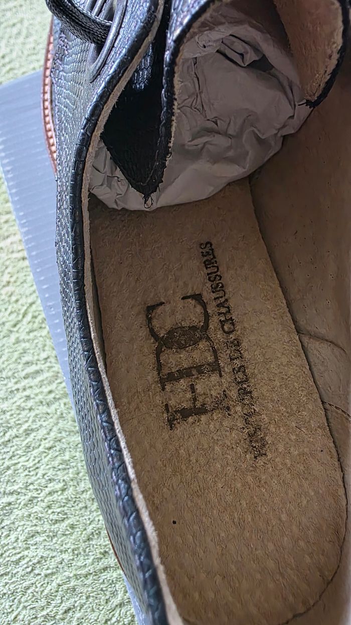 Chaussures hdc en cuir veritable - photo numéro 3
