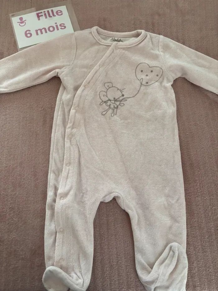 Pyjama velours 6 mois