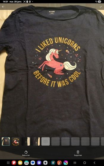 Tee-shirt manches longues licorne GF24