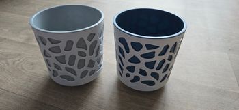 Lot de 2 cache pots de fleur
