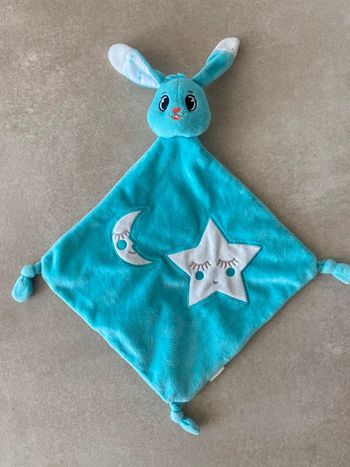 Doudou bleu lapin