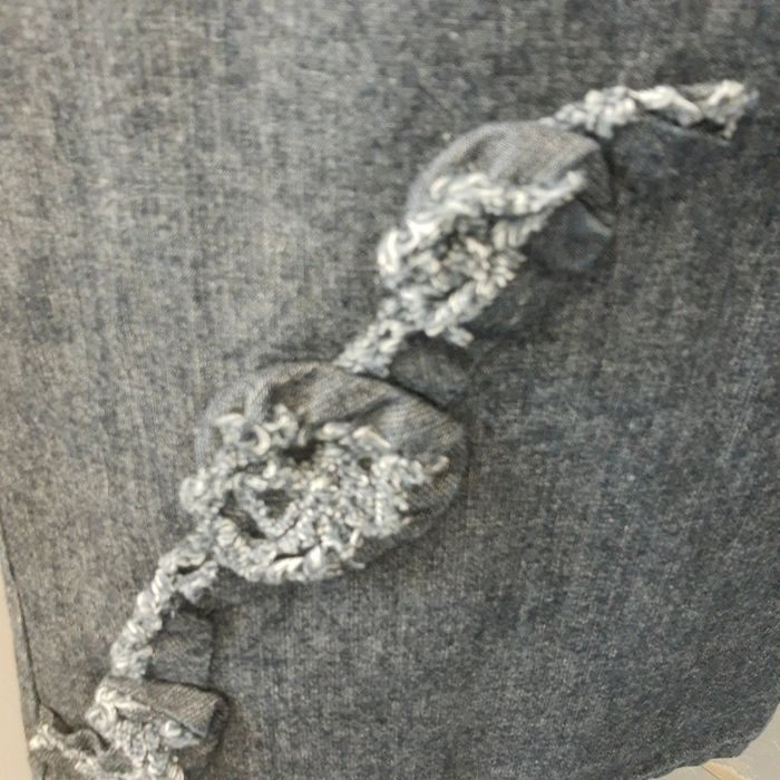 Robe mi longue denim en jean souple 100% coton couleur chambray coupe trapèze - photo numéro 7