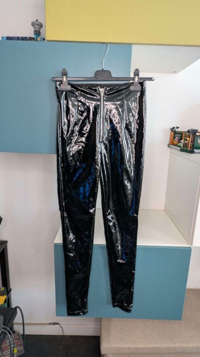 Legging noir effet vinyle Vera & Lucy, Taille XS