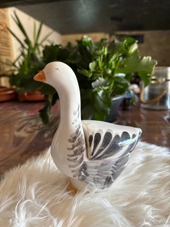 Oie en céramique Vintage -  Les cèdres