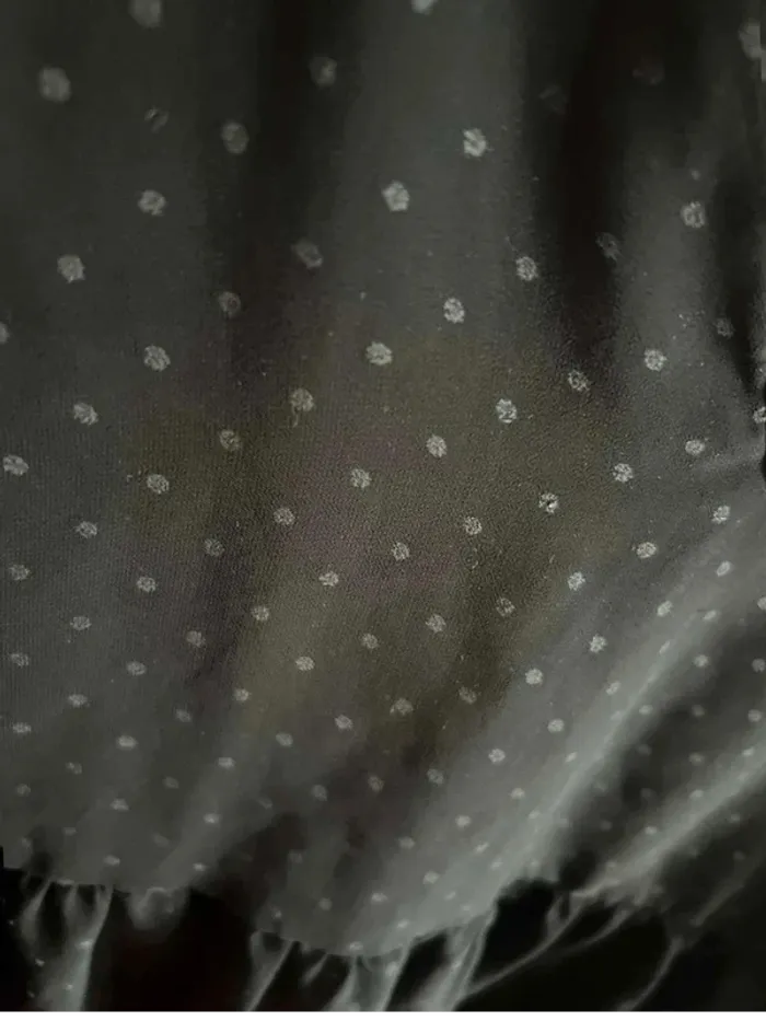 Petit  chemisier  à pois (transparent) -  taille  Xs - photo numéro 3