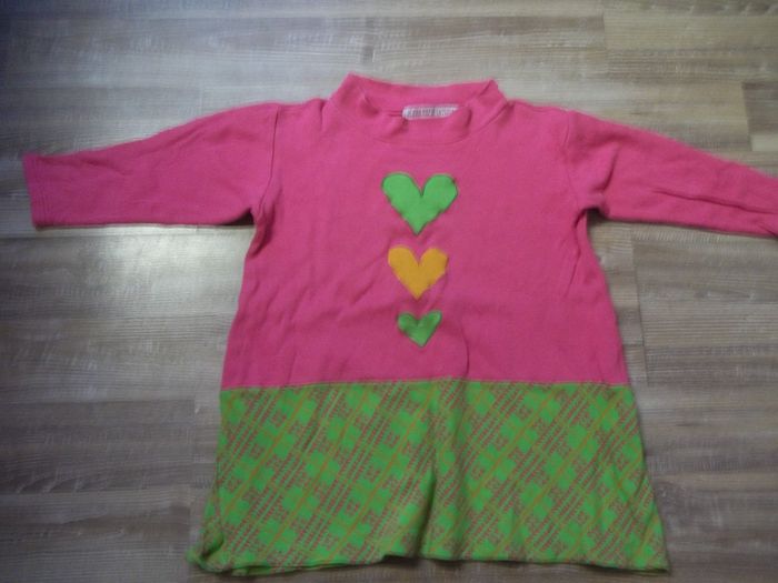 Robe (2) molleton rose et verte Agatha Ruiz de la Prada 6 ans - photo numéro 1