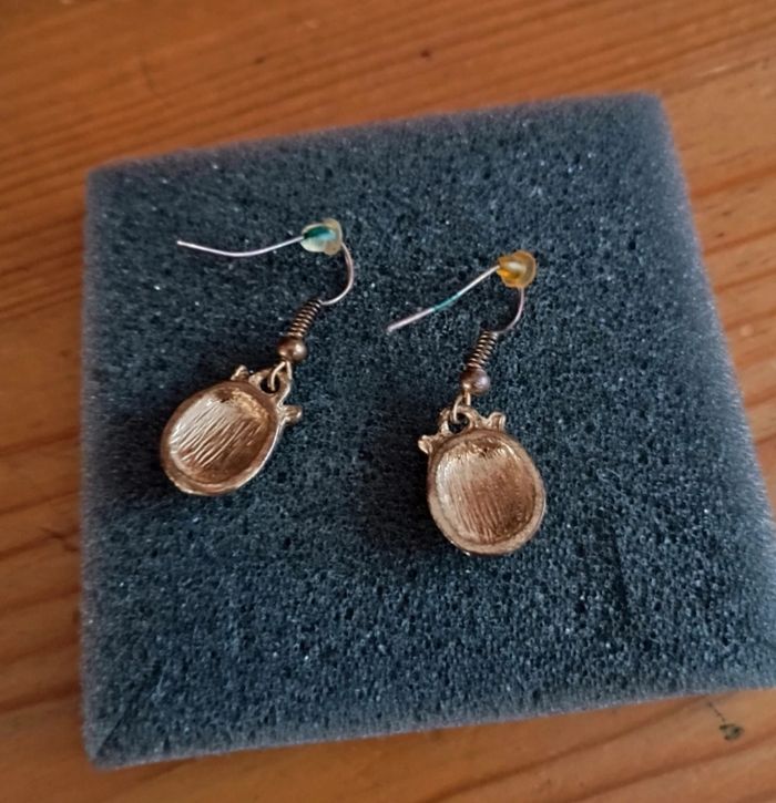 Paire de boucles d'oreilles Chouette - photo numéro 2