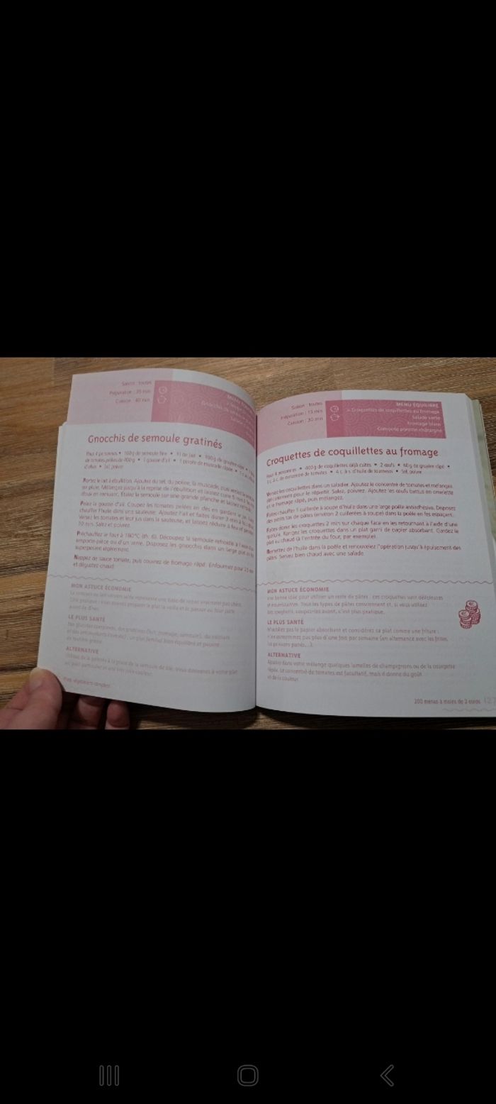 Livre recettes 200 menus équilibrés à 2 € - photo numéro 3