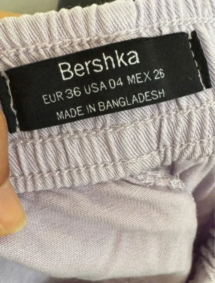 Pantalon chino mauve bershka femme - photo numéro 5