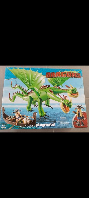 Playmobil Dragons  9458 - Kognedur, Kranedur et leurs dragons Pète et Prout