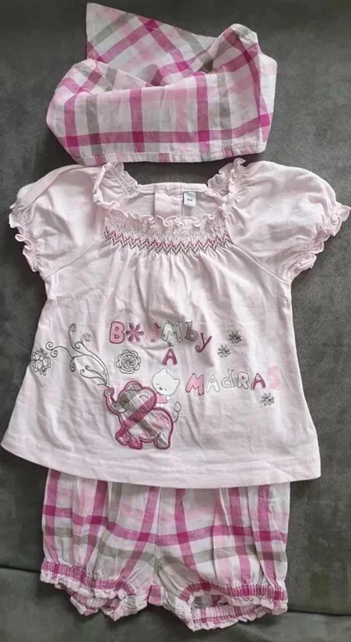 Ensemble été 3 pièces 6 mois