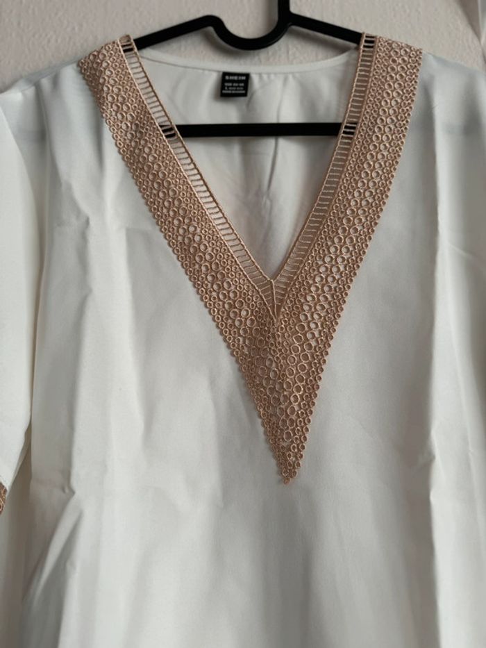 SHEIN lune blouse avec dentelle - photo numéro 4