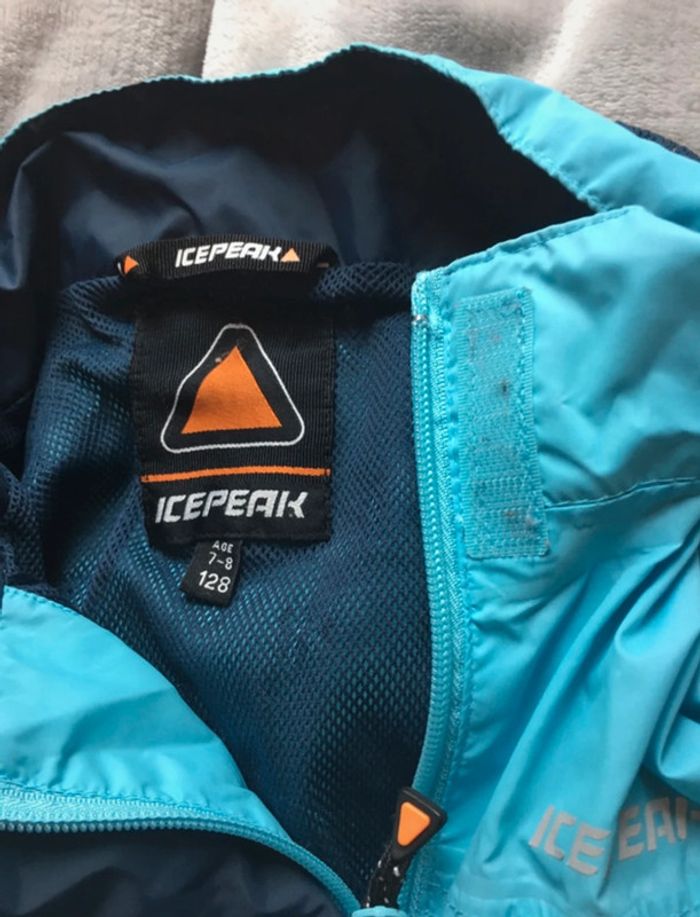 Imperméable bleu clair avec capuche 7-8 ans Icepeak - photo numéro 3