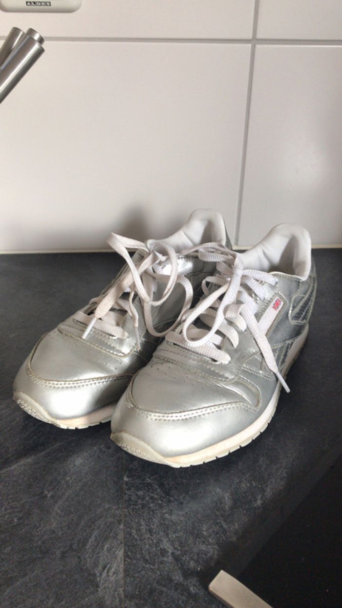 Baskets Reebok argentées