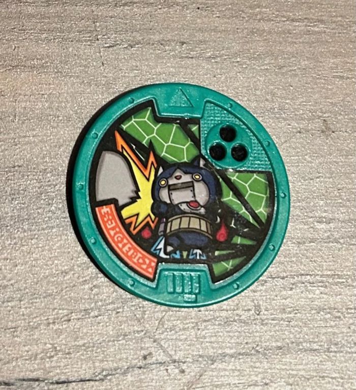 Lot de 3 Médaille verte Yo-Kai - photo numéro 3