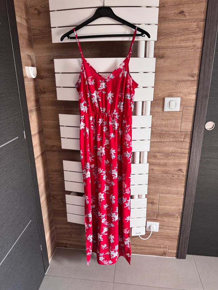 Robe longue à fleurs