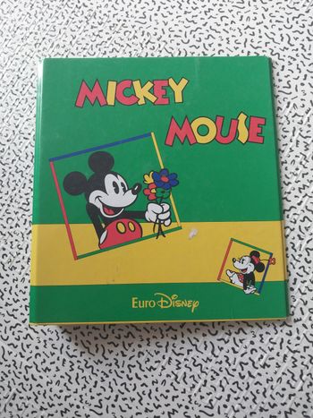 Classeur Euro Disney Mickey & Minnie Mouse – Vintage années 90