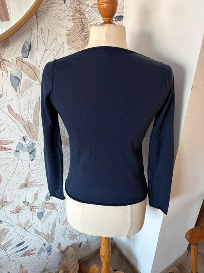 🩵 Pull n’en laine Mérinos marine -Zadig & Voltaire - S - photo numéro 7