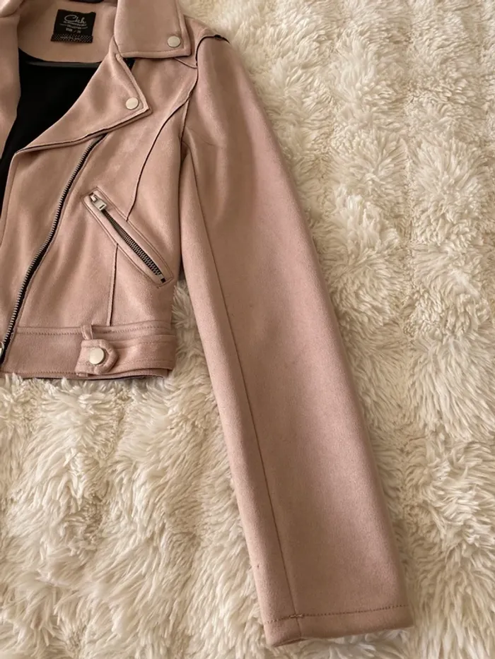 Perfecto court rose poudré taille 34 - photo numéro 7