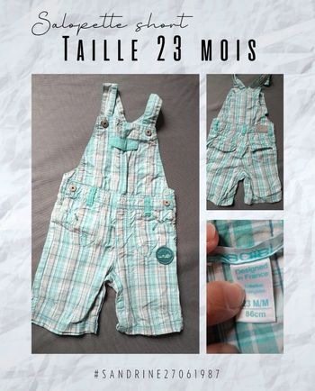 Salopette short
