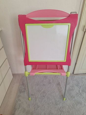 Grand Tableau enfant double face feutres et craies Smoby