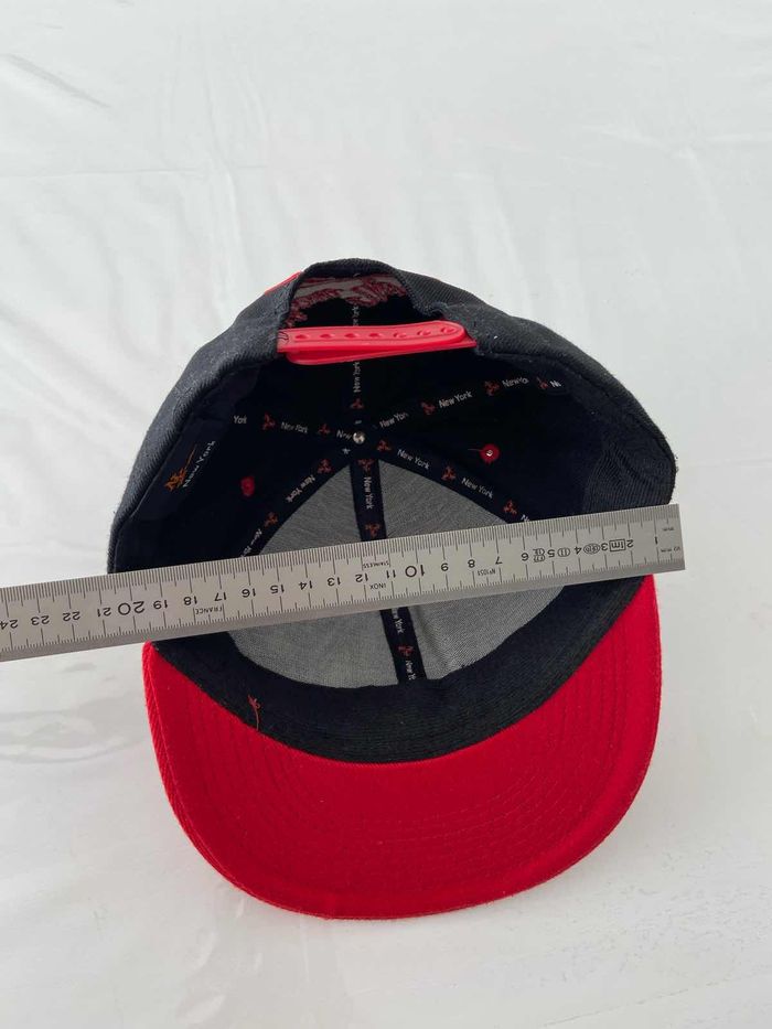 Casquette Snapback NY – Noir/Rouge – 100% Coton - photo numéro 4