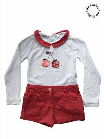 5 ans ensemble teeshirt Okaïdi et short orchestra