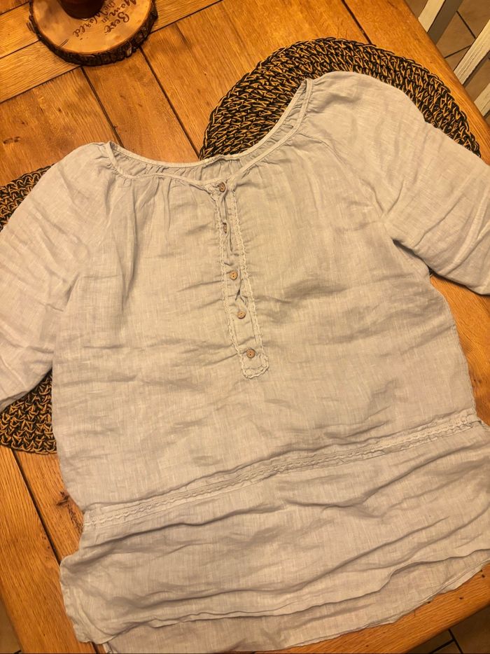 Blouse gris clair