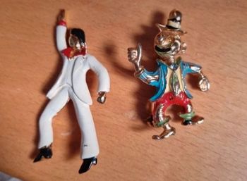 Lot 2 broches vintage