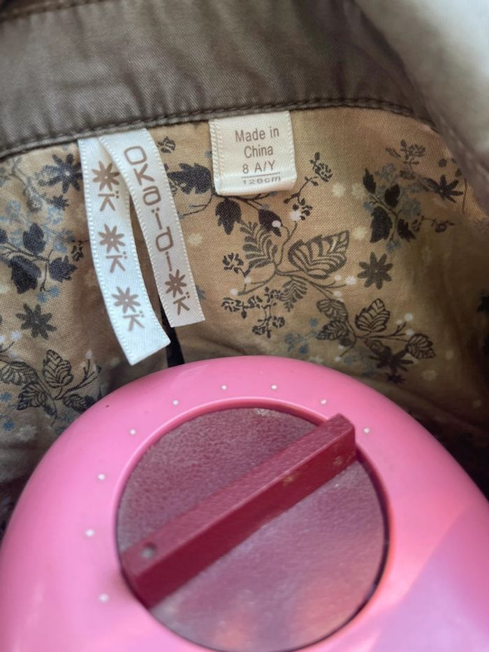 Magnifique veste kaki Okaïdi fille 8 ans - photo numéro 9