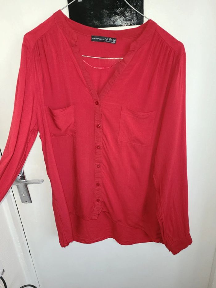 Chemise bordeaux - photo numéro 2