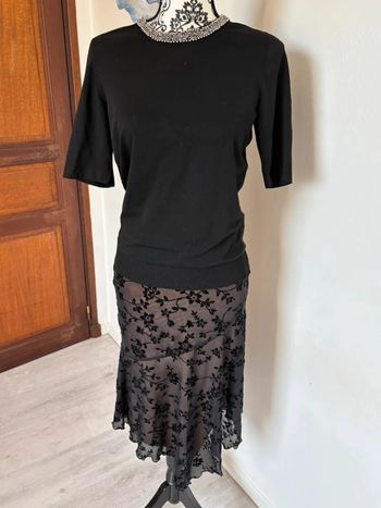 Pull manches courtes et fantaisie