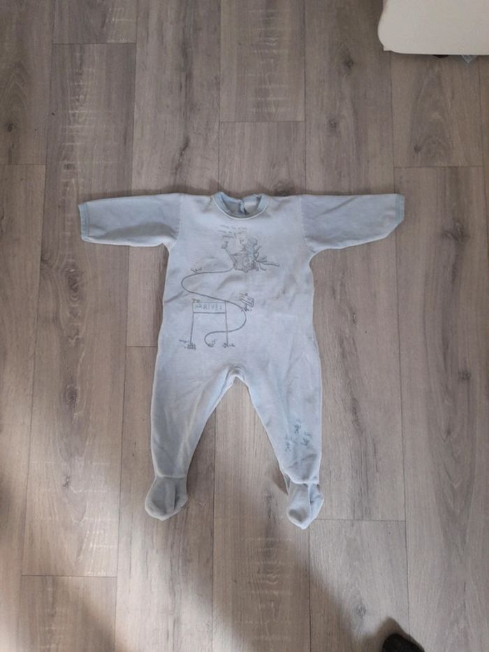 Pyjama bleu 12 mois en velours
