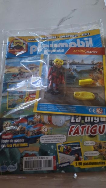 Magazine Playmobil Ethan le pompier plongeur