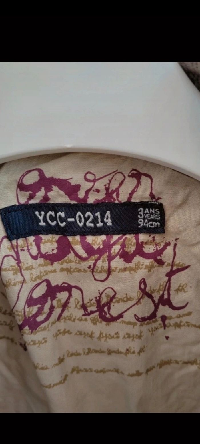 🤎Veste blazer velours marron 3 ans Ycc 0214 - photo numéro 5