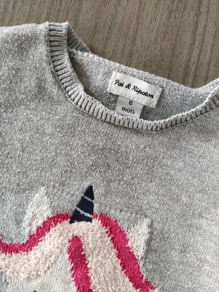 Pull licorne 6 mois - photo numéro 3