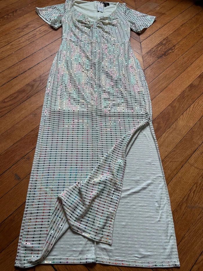 Neuf: sublime robe blanche ultra élégante, taille 40/42/44 - photo numéro 7