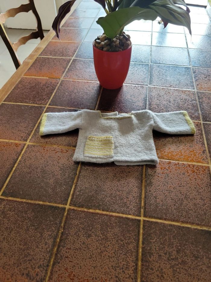 Gilet boutonné tricot