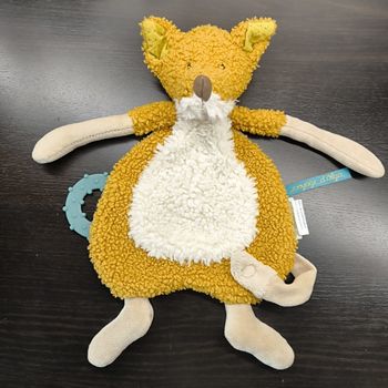Doudou renard jaune moulin roty le voyage d'olga