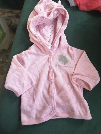 Petit gilet velours rose