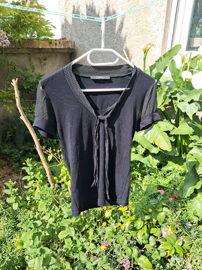 T-shirt habillé / Top femme S Caroll